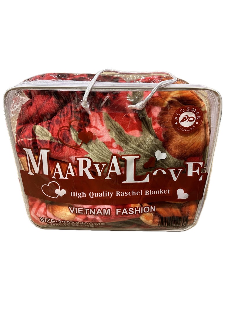 MAARYA LOVE 2 PLY SUPER SOFT EMBOSSED BLANKET - Image 3