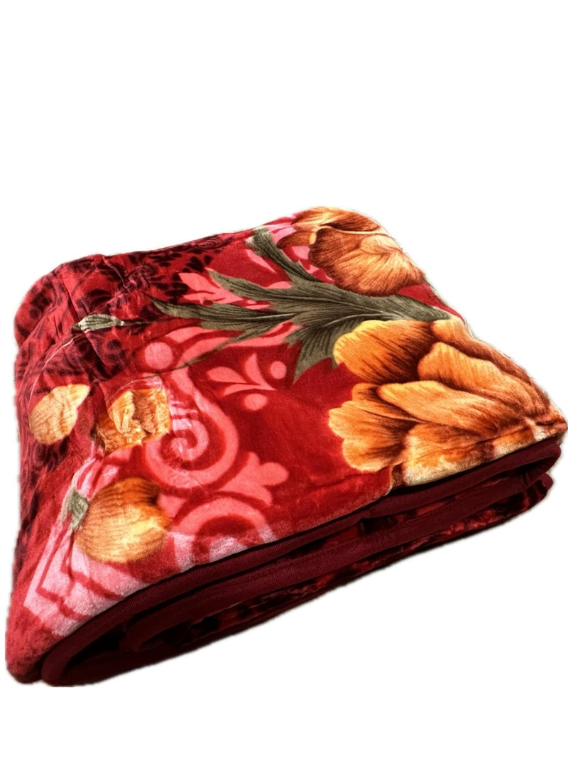 MAARYA LOVE 2 PLY SUPER SOFT EMBOSSED BLANKET - Image 4