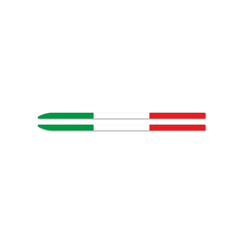 Generic 4R Quattroerre.it Stripes Adhesive Strips Tricolor Italy for Alfa Giulia Mirrors  - Image 1