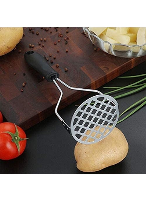 Tamu Luxury Stainless Steel Potato Fruit Masher with Colored Handle  - Image 1