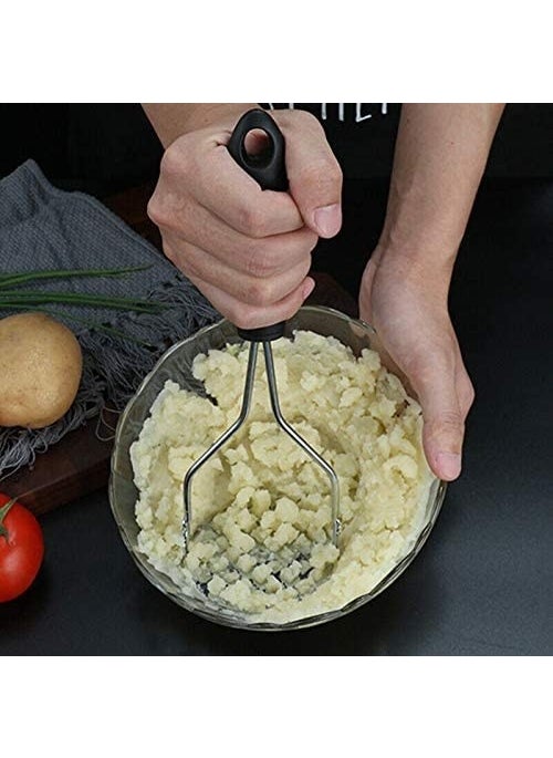 Tamu Luxury Stainless Steel Potato Fruit Masher with Colored Handle  - Image 2