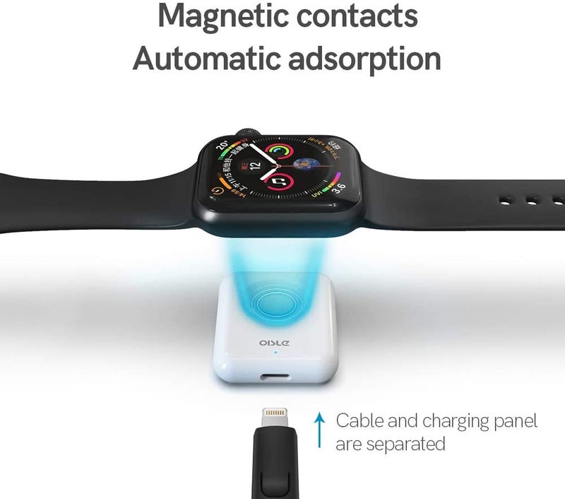 iWatch Magnetic Wireless Charger Watch Charger for Apple Watch 7/6/5/4/3/2/1/Nike/Hermes/Edition(White) - Image 5