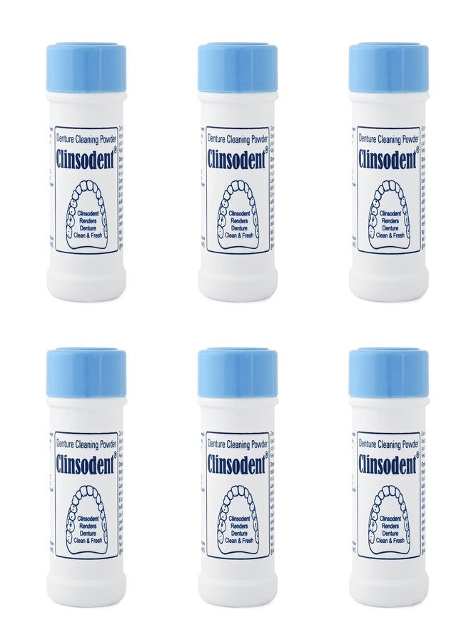 ICPA Clinsodent Denture Cleaning Powder - Antibacterial & Plaque Remover - 60g (Pack of 6) - Image 1