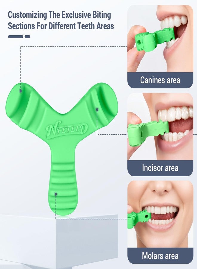 NFETLLD Chewies for Invisalign Aligners, Orthodontic Aligner Chewies Durable Aligner and Retainer Tray Seaters Medical Grade Silicone (Pack of 2 (Green - Image 2