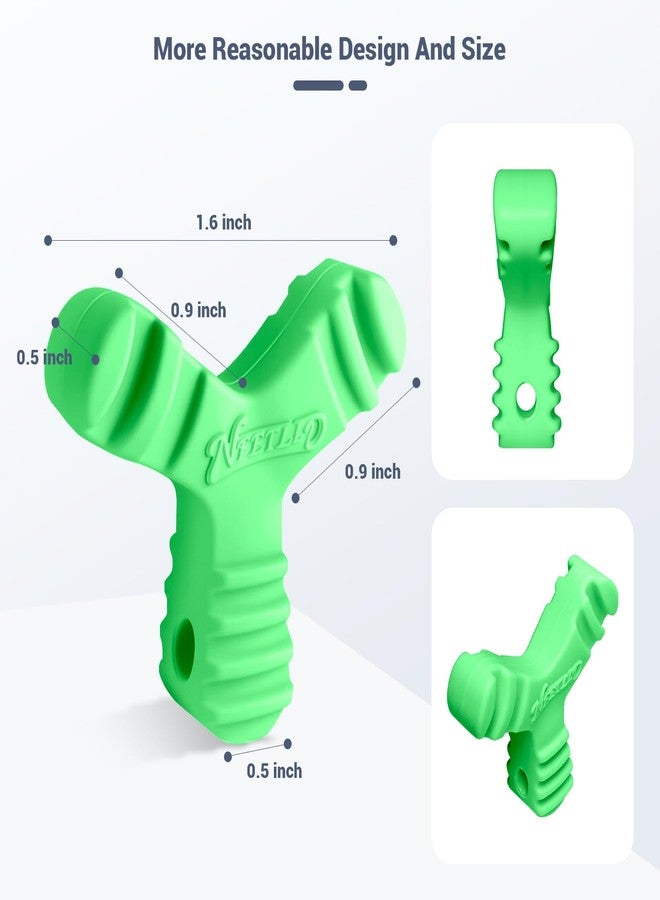 NFETLLD Chewies for Invisalign Aligners, Orthodontic Aligner Chewies Durable Aligner and Retainer Tray Seaters Medical Grade Silicone (Pack of 2 (Green - Image 4