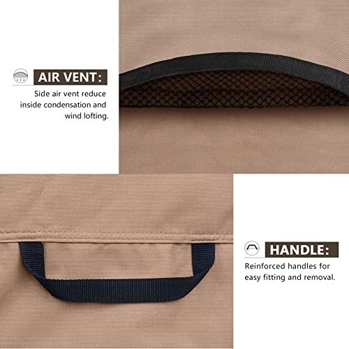 ULTCOVER Waterproof Square Air Conditioner Cover for Outside AC Units Size Upto 36W x 36D x 42H inch - Image 4