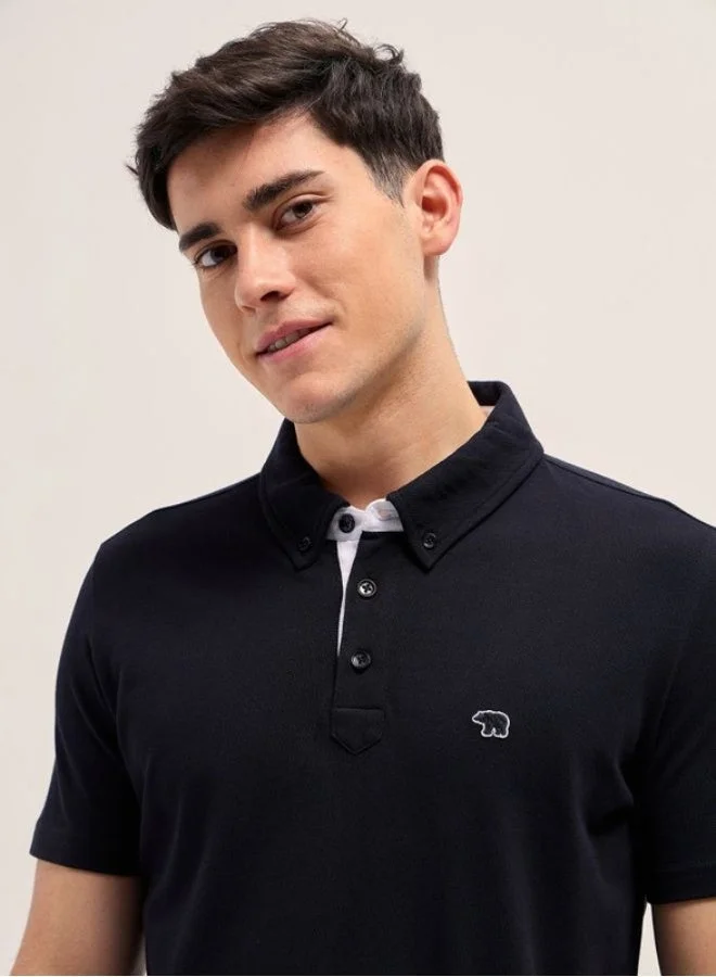 THE BEAR HOUSE  Men's Polo Shirt for Casual & Semi-Formal Wear | Classic Collar Neck T-Shirt | Comfortable, Stylish & Versatile for Office, Travel, Outings & Everyday Use for Men | Best Price UAE