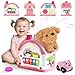 Ming You Montessori Toys for 1 2 3 Year Old Girl Gifts Musical Toy House with Stuffed Puppy Car Baby Toys 1218 Month Learning Educational Toy for Toddler 13 First Birthday Gifts for Girls Pink - Image 2