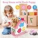 Ming You Montessori Toys for 1 2 3 Year Old Girl Gifts Musical Toy House with Stuffed Puppy Car Baby Toys 1218 Month Learning Educational Toy for Toddler 13 First Birthday Gifts for Girls Pink - Image 4
