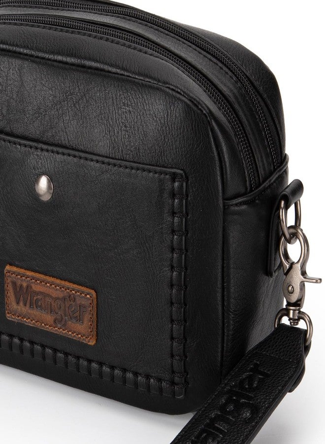 Wrangler Crossbody Bag for Women Camera Purse with Wide Strap WG90-819BK - Image 2