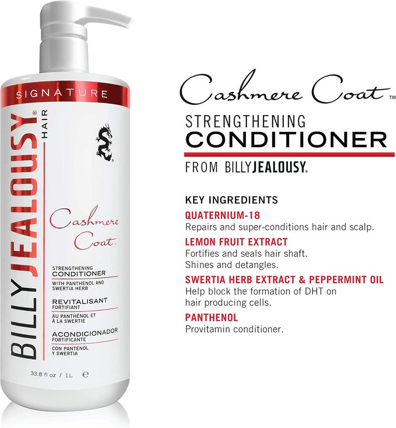 Billy Jealousy Cashmere Coat Hair Strengthening Conditioner For Men - 33.8 Oz - Image 3
