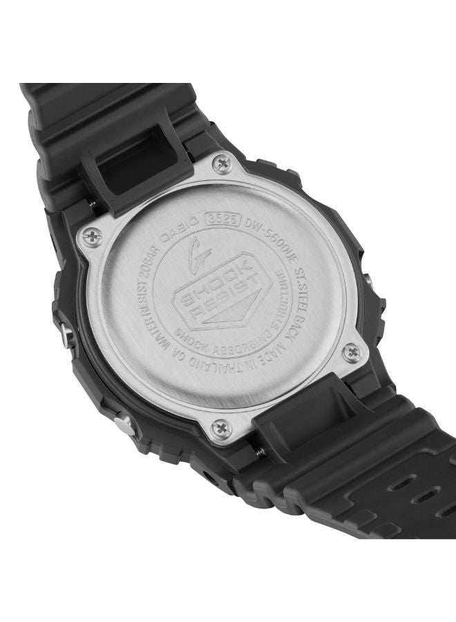 كاسيو ساعة يد رقمية مصنوعة من الراتنج DW-5600UE-1DR - Image 5