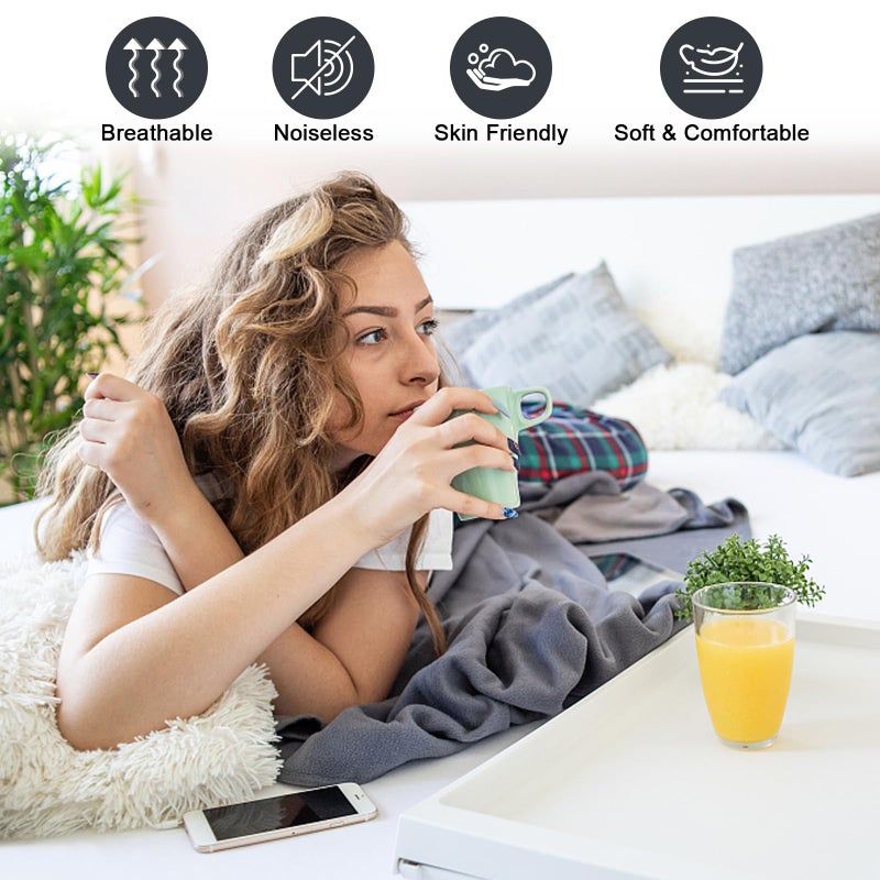 ohano Waterproof Mattress Protector Queen, Fitted Sheet Style Breathable Mattress Cover with Deep Pocket Fits Up to 18'', Machine Washable Noiseless Bed Cover for Kids Adults Pets (Dark Gray, 60'' X 80'') - Image 2