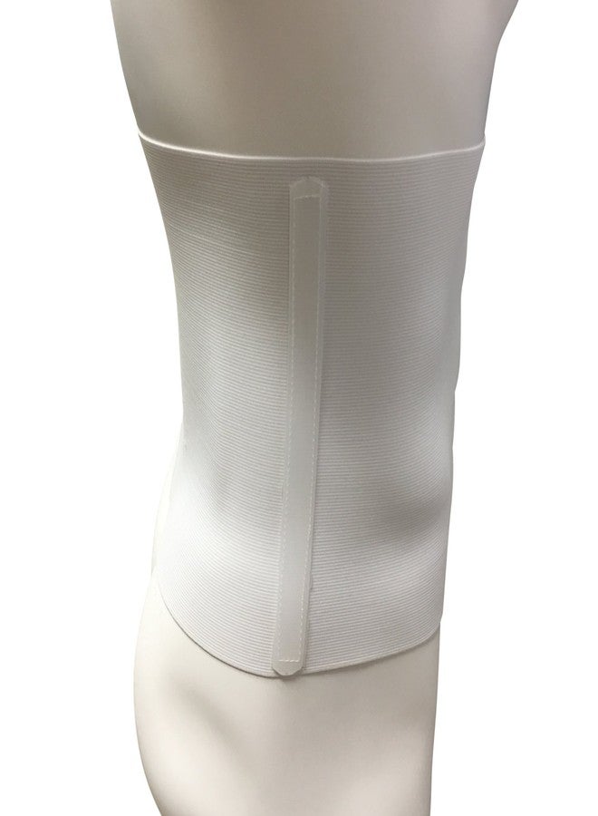 OTC Abdominal Binder, 10-Inch Chest and Rib Panel Support for Men and Women, Elastic, White, Large - Image 4