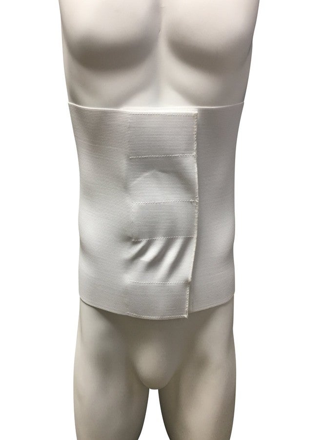 OTC Abdominal Binder, 10-Inch Chest and Rib Panel Support for Men and Women, Elastic, White, Large - Image 3