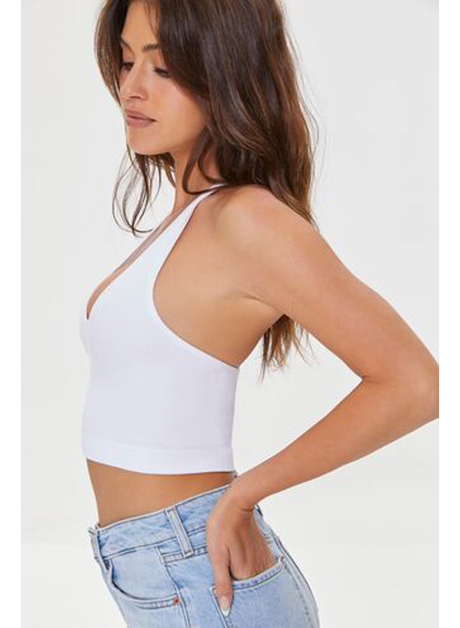 FOREVER 21 Seamless Ribbed Knit Halter Top - Image 2