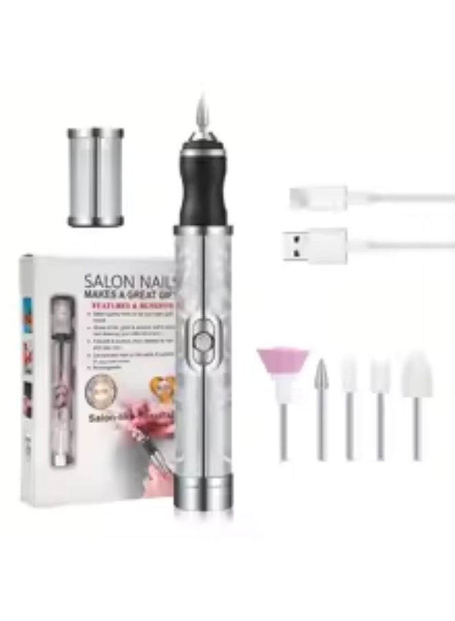 Generic Rechargeable Electric Nail File, Cordless Nail File for Acrylic Gel Nails, Manicure and Pedicure Tool Set 