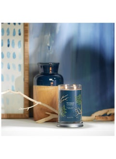 YANKEE CANDLE Signature Scented Candle | Bayside Cedar Large Tumbler Candle with Double Wicks | Soy Wax Blend Long Burning Candle | Perfect Gifts for Women  - Image 2