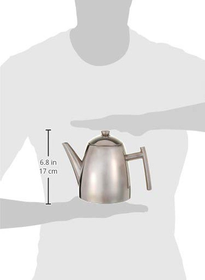 Frieling USA 18/8 Stainless Steel Teapot with Infuser, Tea Warmer with Teapot Infuser for Loose Tea, 22 Ounces - Image 3
