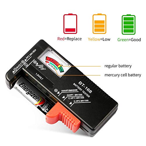 VTECHOLOGY Battery Tester, VTECHOLOGY Model BT-168 Battery Checker for AA AAA C D 9V 1.5V Button Cell Batteries (Requires No Battery for Operation) - Image 4