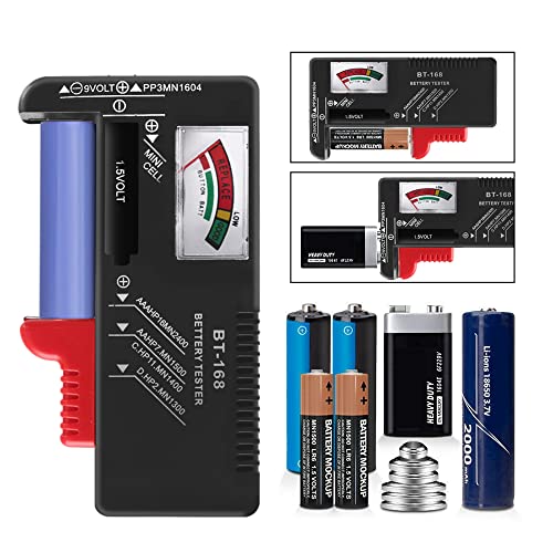 VTECHOLOGY Battery Tester, VTECHOLOGY Model BT-168 Battery Checker for AA AAA C D 9V 1.5V Button Cell Batteries (Requires No Battery for Operation) - Image 3