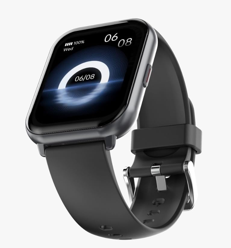 HiFuture ZONE2 1.96" IPS Display BT Calling Smartwatch - Black - Image 4