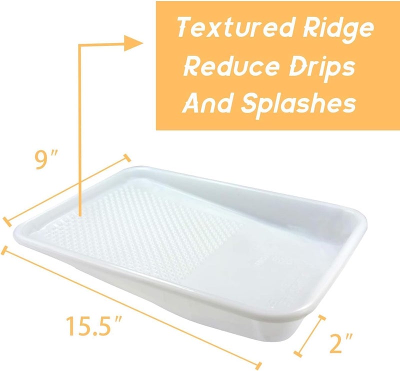 KingOrigin Paint Tray Liner, 20 Pack, 9 Inch Paint Roller Tray, Disposable Paint Tray for House, Walls and Furniture Painting - Image 2