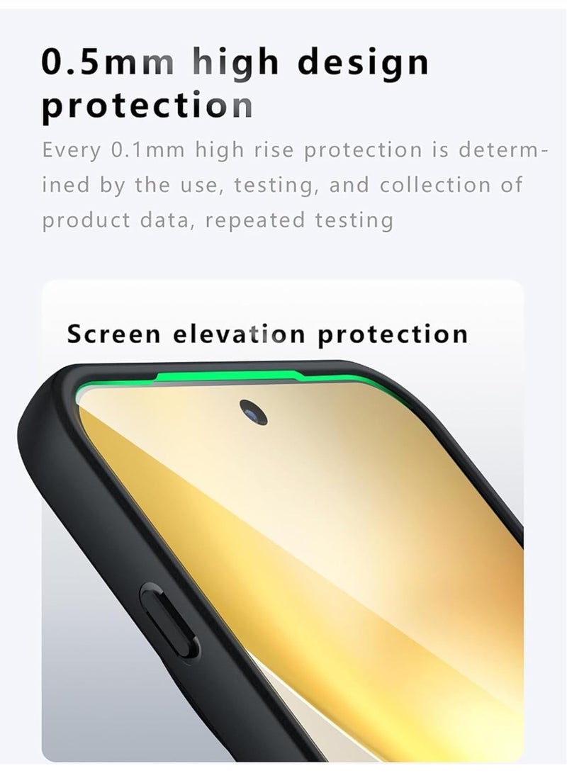 Muzz Case for Vivo X300 Pro Shockproof Crystal Clear Hard Back Cover [Anti-Yellowing] Case 360 Degree Protection TPU Bumper Transparent Back Cover Case for Vivo X300 Pro 5g - Image 5