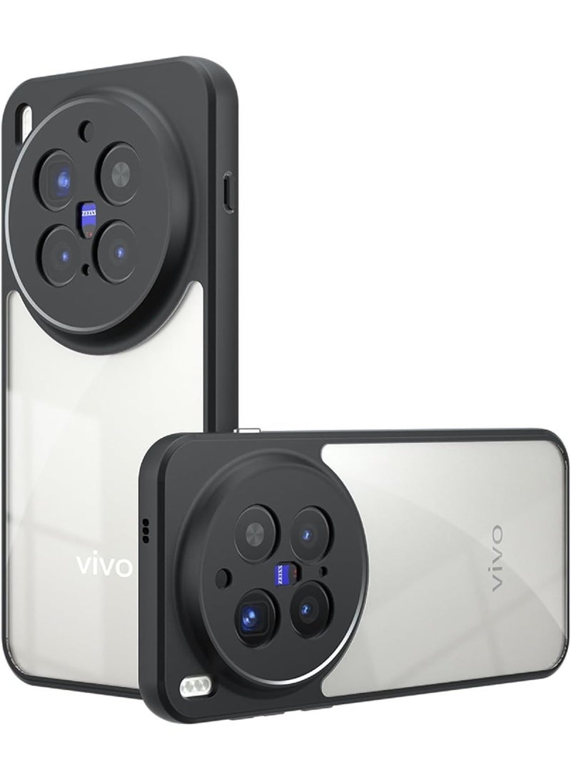 Muzz Case for Vivo X300 Pro Shockproof Crystal Clear Hard Back Cover [Anti-Yellowing] Case 360 Degree Protection TPU Bumper Transparent Back Cover Case for Vivo X300 Pro 5g - Image 1