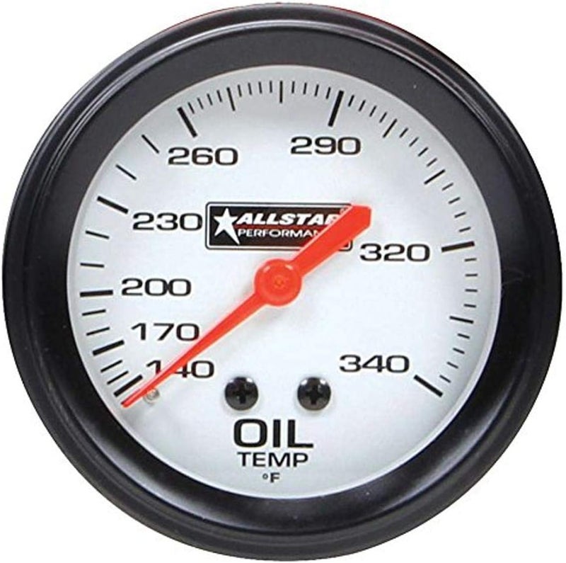 Allstar Performance 2-5/8" Mechanical Oil Temperature Gauge - 140 to 280°F - Image 1