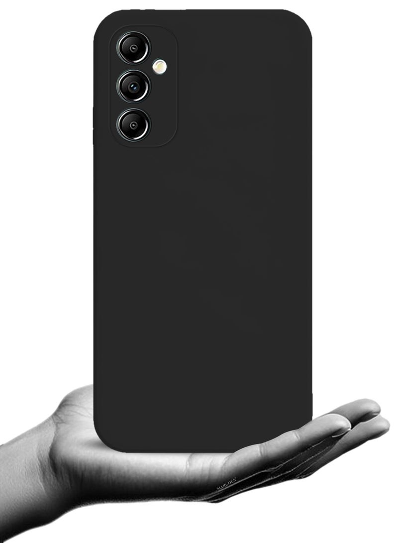 CATANES 2Packs Liquid Silicone Case for Samsung Galaxy A05s Protective Phone Case with Soft Anti-Scratch Microfiber Lining Utra Slim Drop Protection Phone Cover with 3D Screen Protector - Black - Image 4