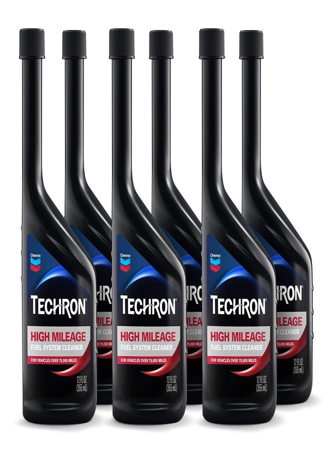 Chevron Techron High Mileage Fuel System Cleaner, 12 oz, Pack of 6 - Image 1