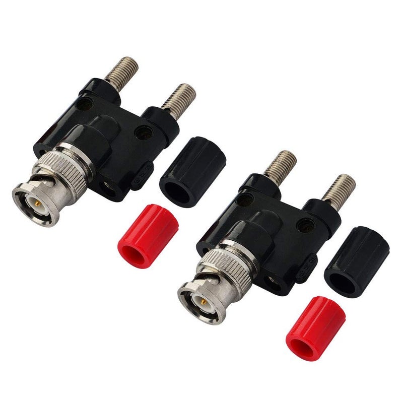 onelinkmore موصل BNC ذكر إلى 2X 4mm جاك موزع أنثوي مزدوج موصل BNC محول موزع لهوائيات الراديو HF وأجهزة الأوسيلوسكوب DVM عبوة من 2 - Image 5