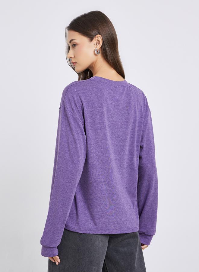 Styli Los Angeles Embroidered Long Sleeve T-Shirt - Image 5