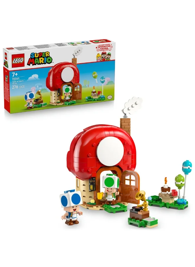 ليغو لعبة الحفلة في منزل Toad من ليغو® Super Mario™‎ للصبيان والبنات والهواة 72041
