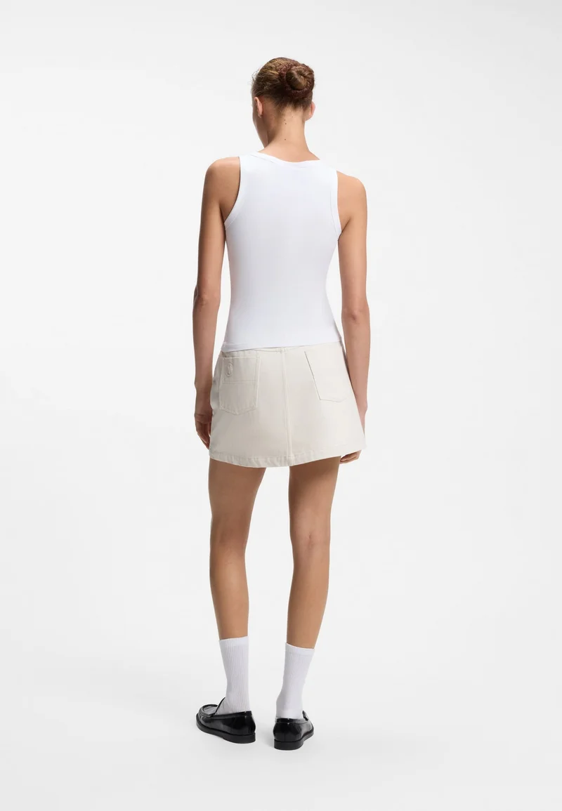 HUGO Extra-slim-fit tank top with puff-print logo