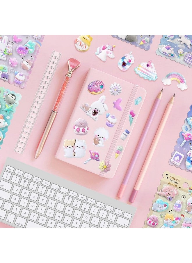 فنبلاست مجموعة ملصقات فن بلاست كاواي - مجموعة من 3 ملصقات منتفخة للأطفال، ملصقات ثلاثية الأبعاد للبنات، ملصقات جمالية، ملصقات لطيفة، ملصقات إسفنجية للأطفال، ملصقات حرفية، ملصقات ذاتية اللصق (10+11+12) - Image 4