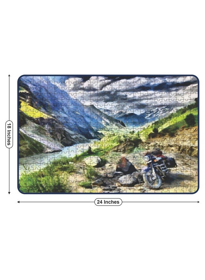 Webby Motorcycle Adventure in Himalayas Jigsaw Puzzle, 500 Pieces - Image 5