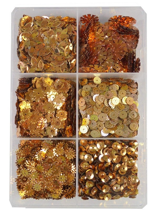 إيشوبي - مجموعة أدوات التطريز والحرف اليدوية من eshoppee Sequins Sitara، علبة 150 جرام، لصنع المجوهرات، مجموعة أدوات التطريز والحرف اليدوية DIY، خرز ترتر لامع متسلسل من أحجار الراين (6) - Image 1
