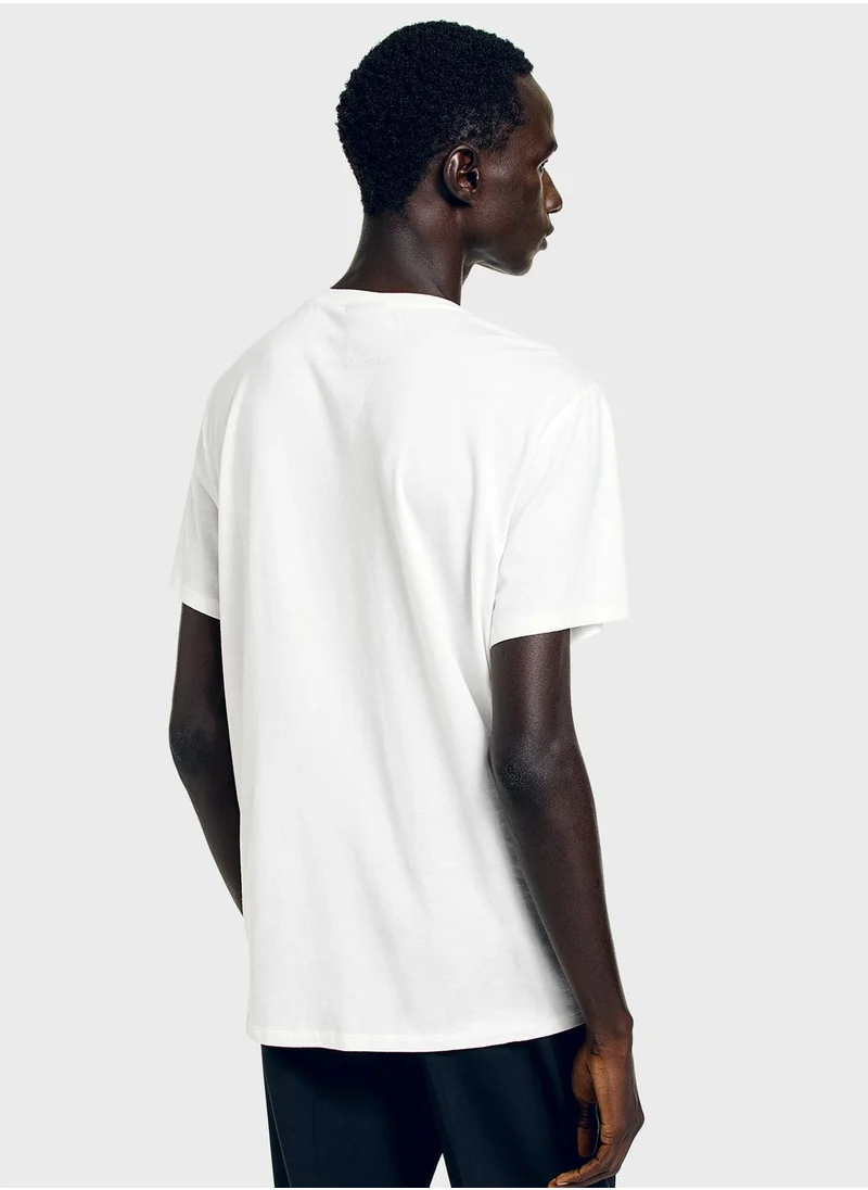 H&M Text Print Regular Print T-Shirt