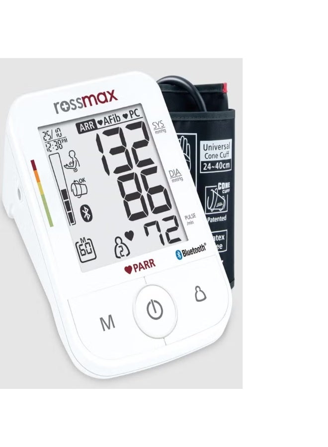 Rossmax X5 Automatic Blood Pressure Monitor with PARR Technology | Bluetooth Connectivity | Arrhythmia (ARR) Detection | Atrial Fibrillation (AFib) Detection | The Most Accurate Blood Pressure Monitor - Image 1