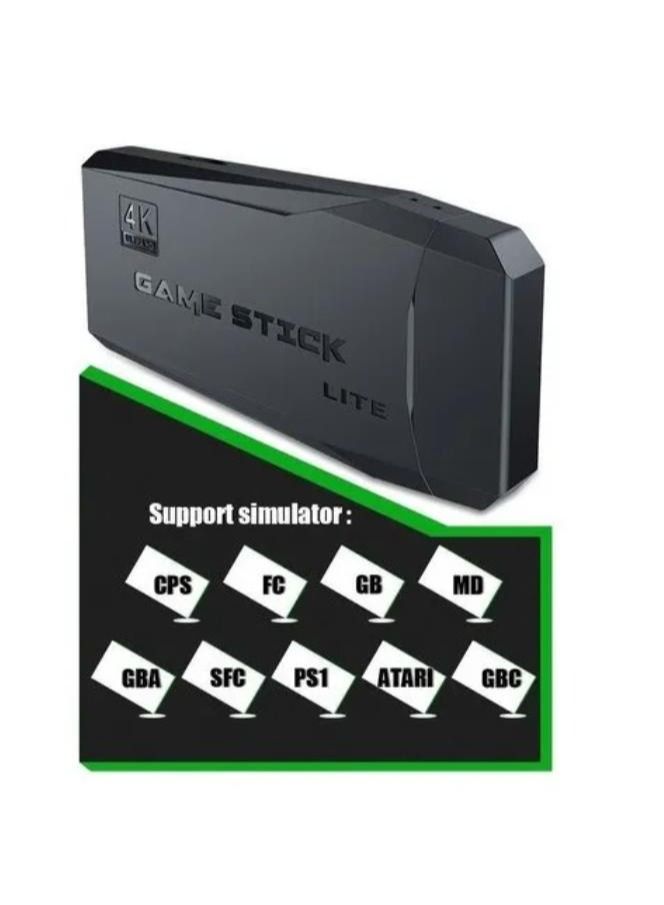 4K HD video game console, dual 2.4G wireless controllers, plug-and-play video game stick, built-in 10,000 games, retro handheld game console - Image 4