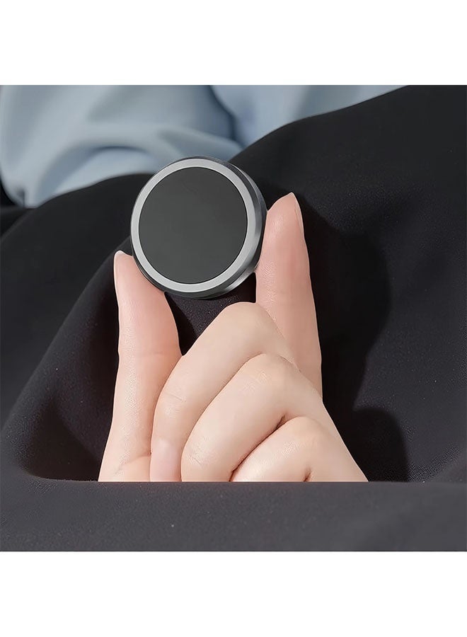 حامل هاتف مغناطيسي للسيارة والمنزل، حامل هاتف مغناطيسي للوحة قيادة السيارة والحائط، متوافق مع جميع الهواتف باللون الأسود - Image 1