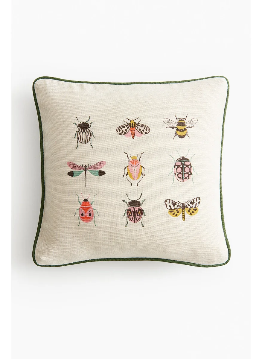 H&M Printed Cotton Cushion Cover