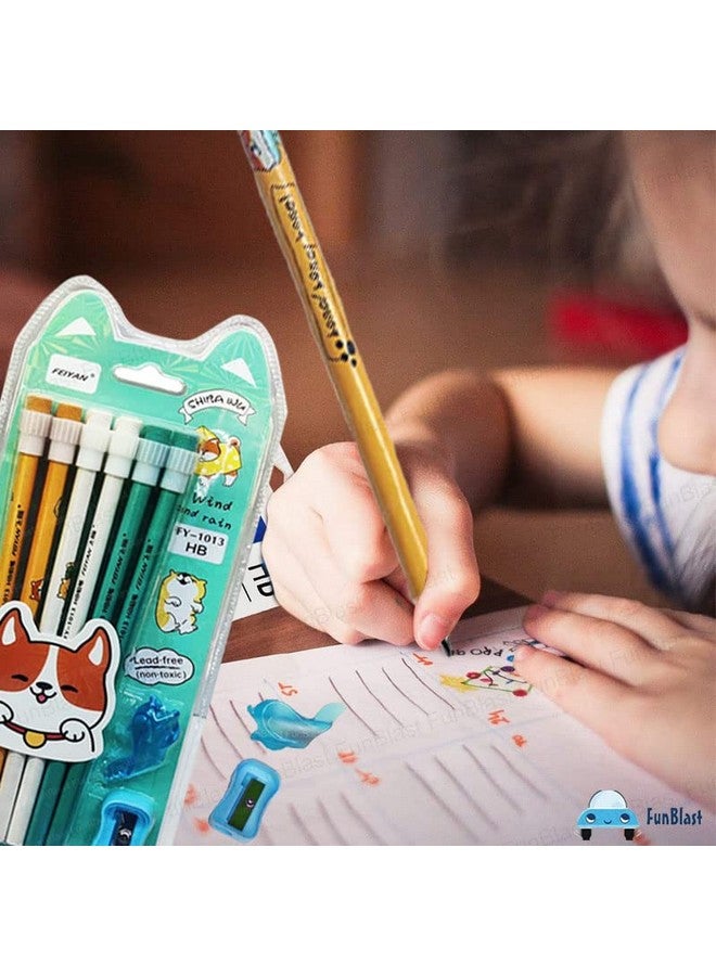FunBlast Pencil Set for Kids- Stylish Stationary Kit, Pencil for Drawing Birthday Return Gift, Stationery Set -24 Pcs Pencils with Sharpener, Kawaii Pencil Set for Kids - Image 5