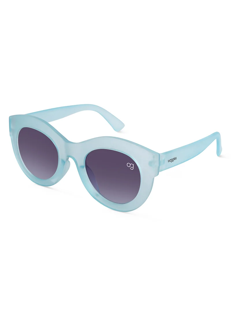 Woggles Helios Blue Round Kids Sunglasses