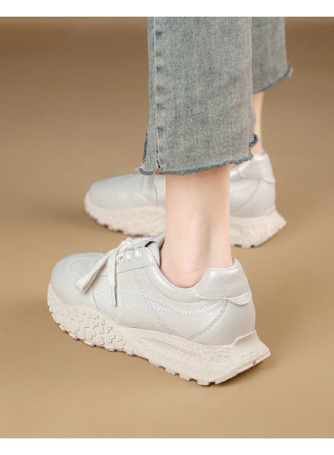 SAFIYA Saturday's 2025 New Spring/autumn Retro Casual Sneakers For Women, Simple And Versatile Platform Shoes For Women - Image 1