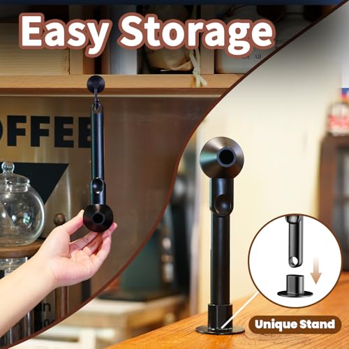 Mudygelay Coffee Scoop with Funnel for Ground Coffee, Protein Powder & Tea, for Reusable K Cup Refiller, 2TBSP Mess-Free, Funnel Design Prevents Spills (Black, 2-Pack) - Image 3