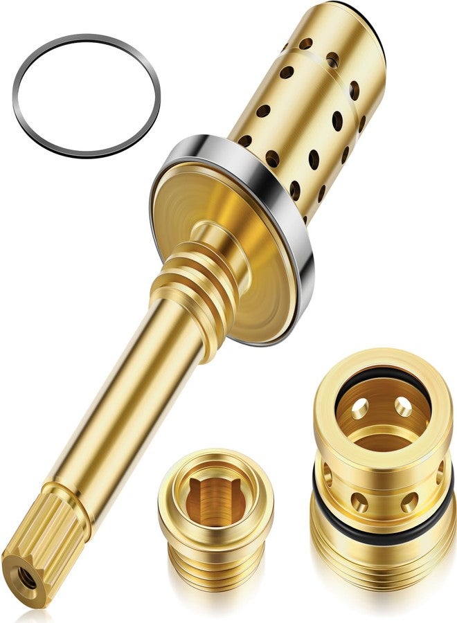 Enhon Valve Rebuild Kit - Compatible with Symmons Temptrol, TA-10 Spindle, TA-4 Hot & Cold Seats, T-11 Washer, Fix Tub/Shower Valve Leak, Solid Brass - Image 1