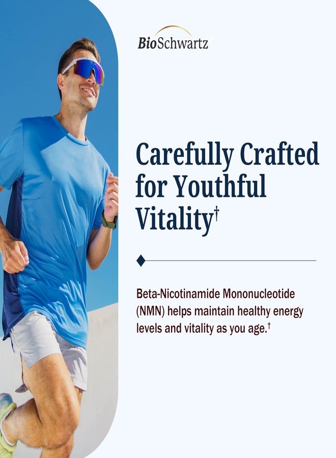 BioSchwartz NMN Supplement - 500mg Nicotinamide Mononucleotide - 60ct - Image 2